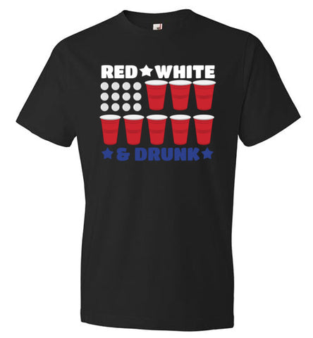 Red, White, And DRUNK!!! T Shirt