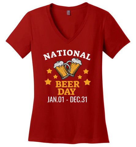 National Beer Day! Women's V-Neck Top