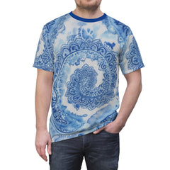 Blue Tie dye t-shirt- Unisex