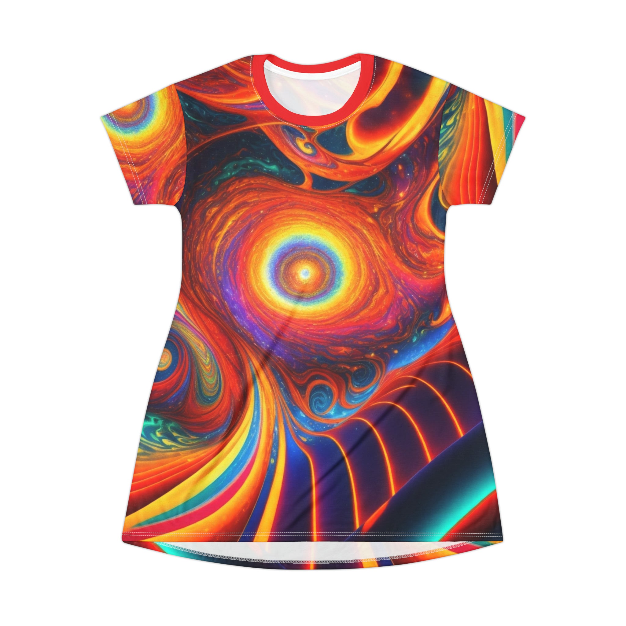Cosmic Tie Die T-Shirt Dress