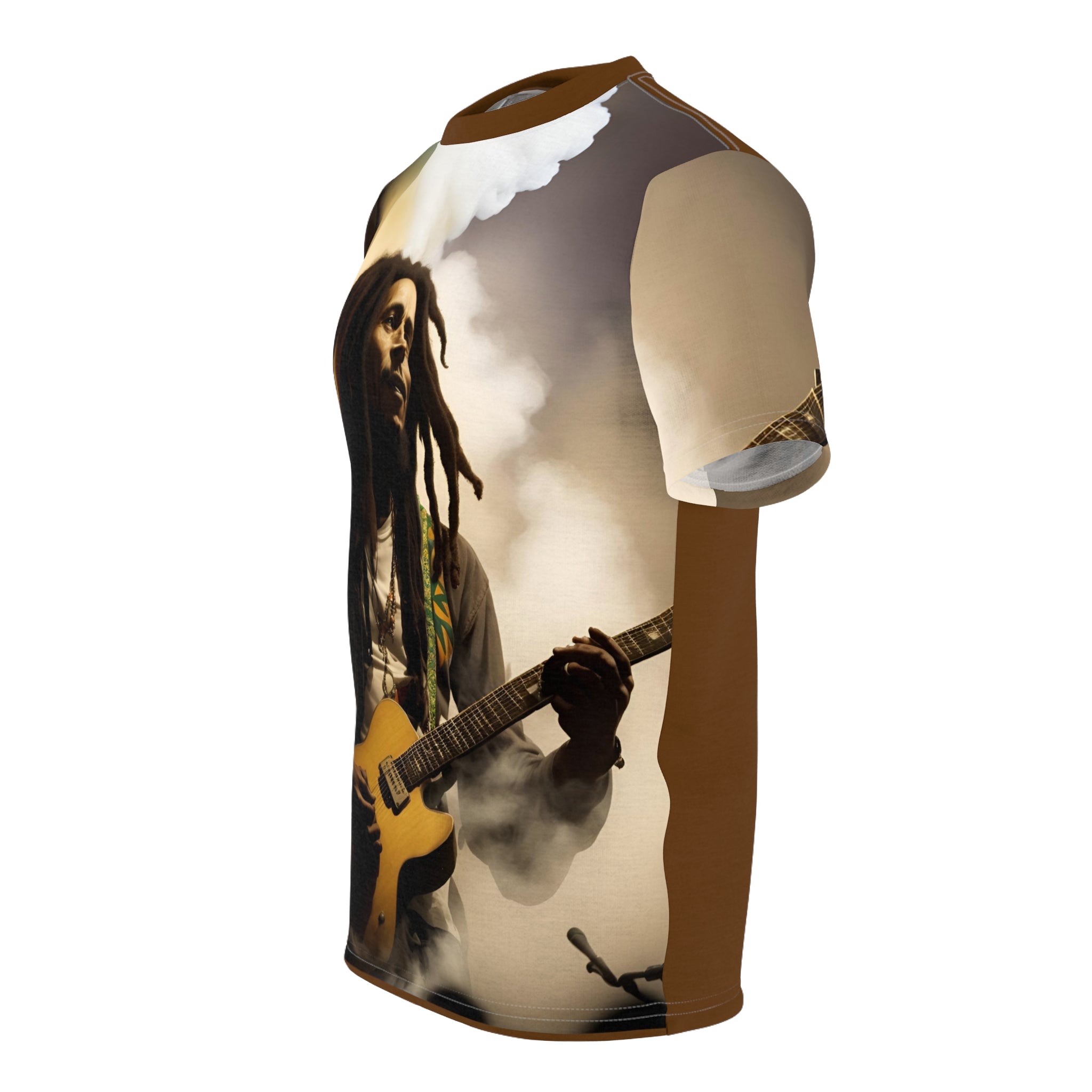 Rock the Stage: Embrace the Spirit of Bob Marley with This Smoke-Filled T-Shirt!