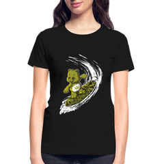 Women's Surfing High V-Neck T-Shirt - black