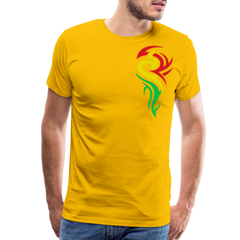 Men's Tribal Style T-Shirt - sun yellow