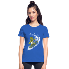 Women's Surfing High V-Neck T-Shirt - royal blue
