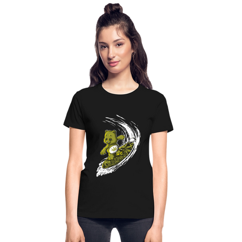 Women's Surfing High V-Neck T-Shirt - black