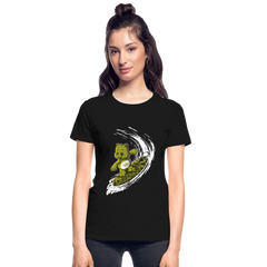 Women's Surfing High V-Neck T-Shirt - black