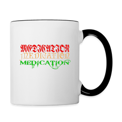 Medication Contrast Coffee Mug - white/black