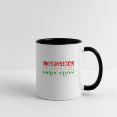 Medication Contrast Coffee Mug - white/black