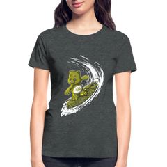 Women's Surfing High V-Neck T-Shirt - deep heather