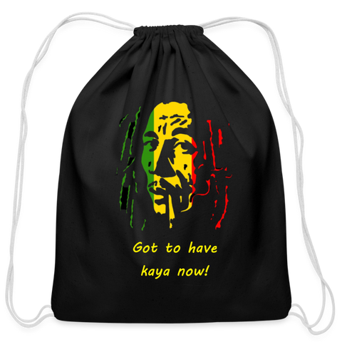 KAYA Cotton Drawstring Bag - black