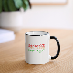 Medication Contrast Coffee Mug - white/black