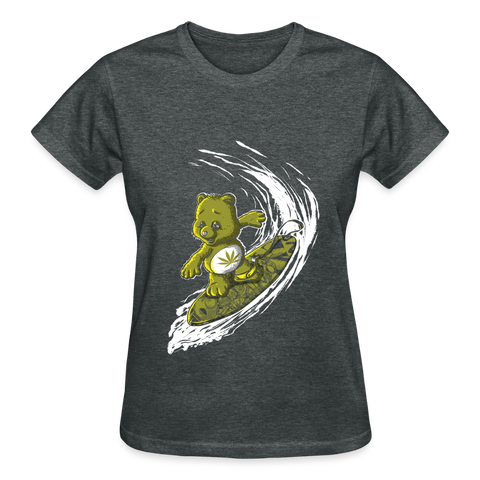 Women's Surfing High V-Neck T-Shirt - deep heather