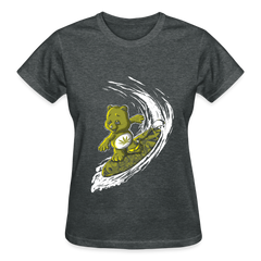 Women's Surfing High V-Neck T-Shirt - deep heather