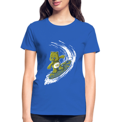 Women's Surfing High V-Neck T-Shirt - royal blue