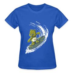 Women's Surfing High V-Neck T-Shirt - royal blue