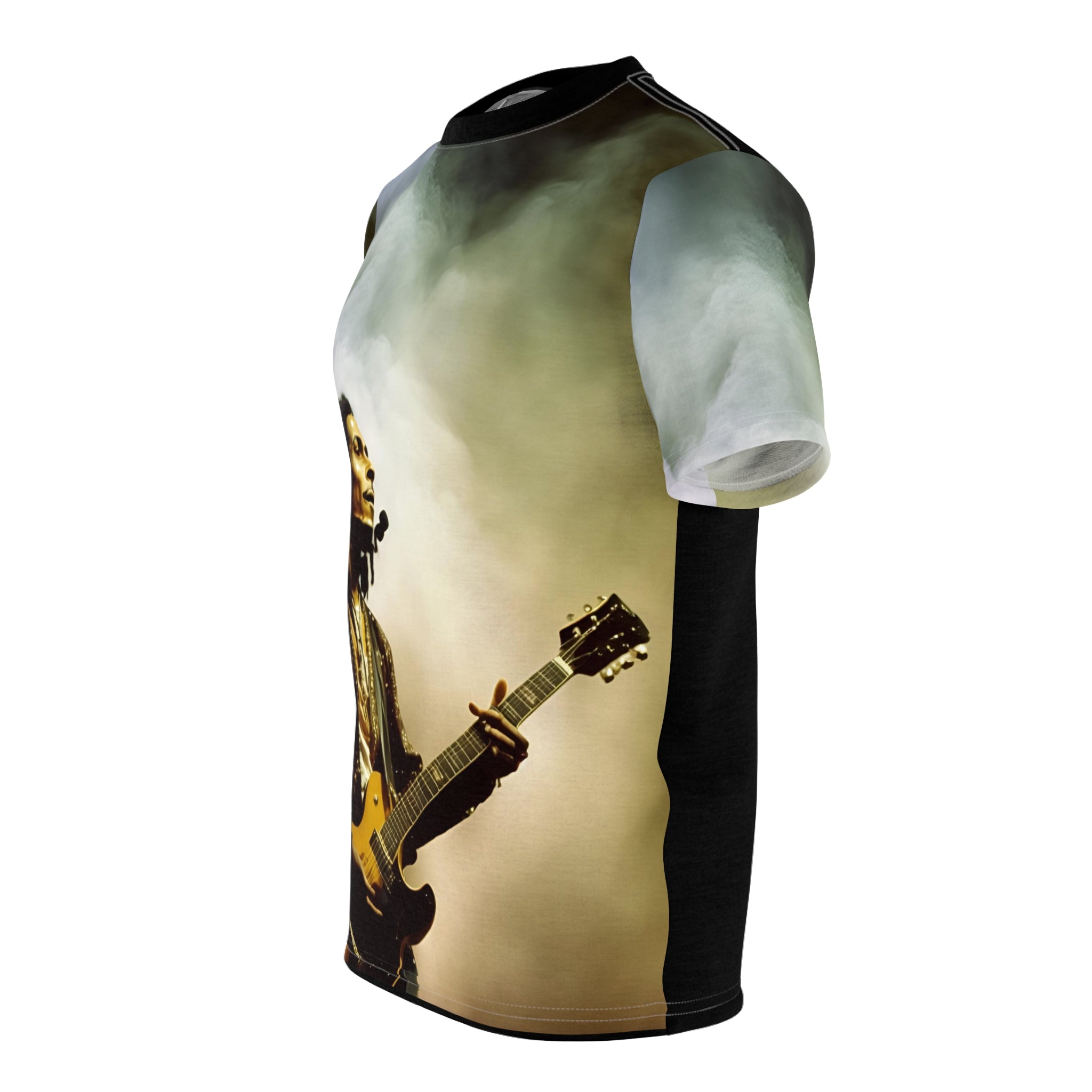 Unleash the Legend: Bob Marley T-Shirt with an Iconic Guitar Performance!