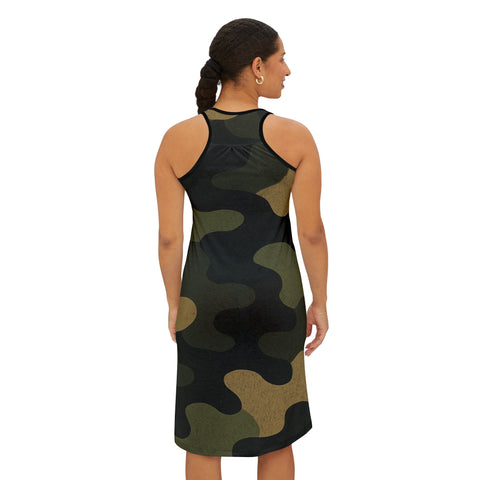 Inspirational Rastafarian Reggae Festival Wear= Racerback Dress