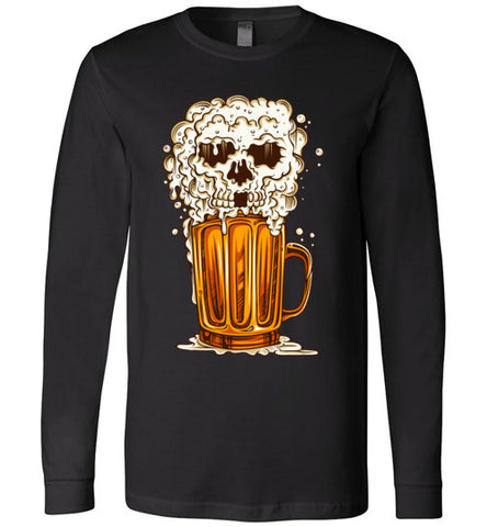 Beer Skull Halloween tshirt- Click for Men/Women variations