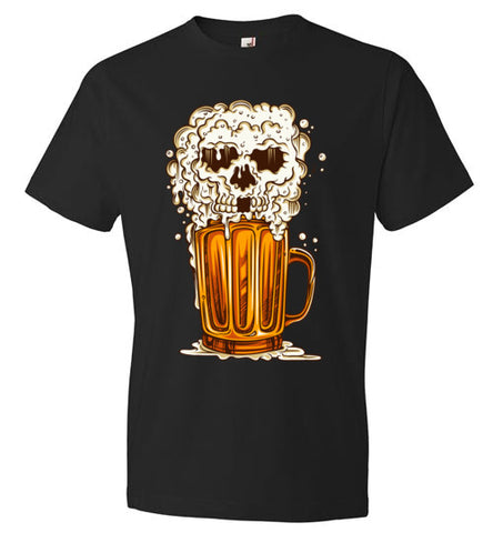 Beer Skull Halloween tshirt- Click for Men/Women variations