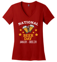 National Beer Day! Women's V-Neck Top