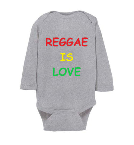 Reggae is love Infant Long Bodysuit 