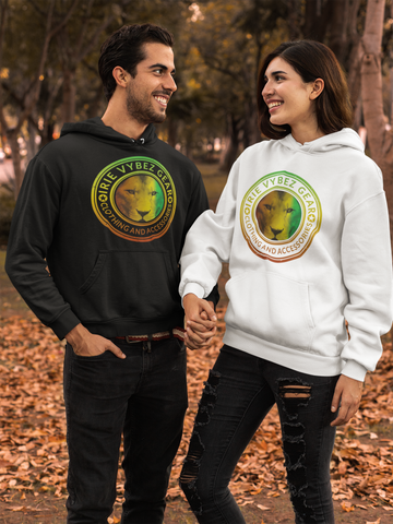 Rasta Lion Medallion Unisex Hoodie 