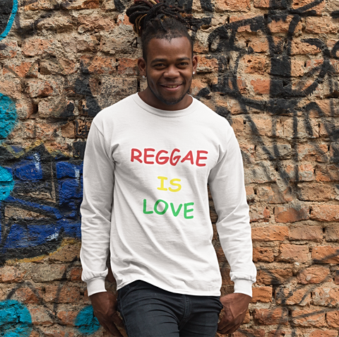 Reggae is love Unisex Long Sleeve 