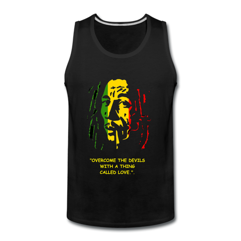 Bob Marley "Overcome" Men’s Premium Tank - black