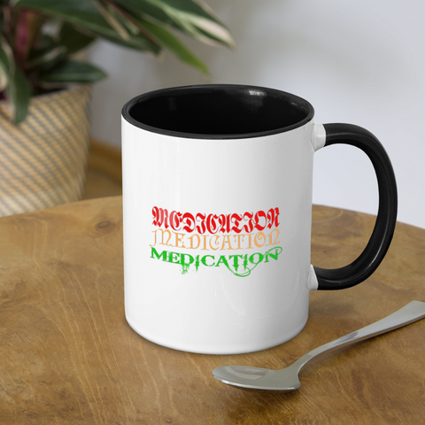 Medication Contrast Coffee Mug - white/black